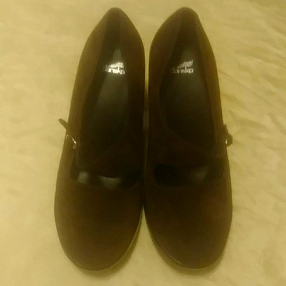 Dansko Tara Suede Mary Jane Heels - Picture 2 of 5